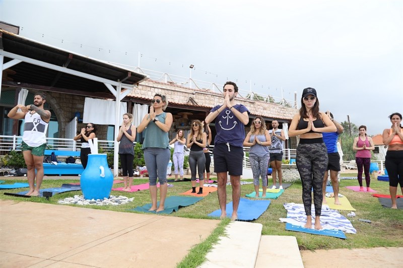 Hatha Yoga Session at Le Blanc Bleu